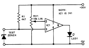 Zener Diode Tester circuit diagram