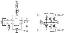 Digital multimeter K thermocouple interface circuit