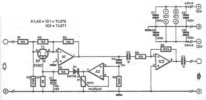 Electronic volume limiter circuit diagram project