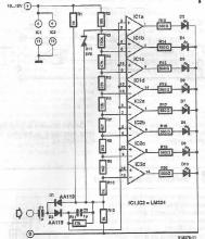 LED vumeter circuit diagram using LM324