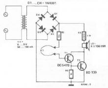 Continuity tester circuit diagram
