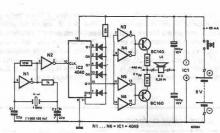 Electronic tuning fork circuit diagram project