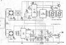 electronic thermometer for heat sink circuit diagram