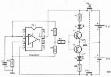 Operational amplifier testercircuit diagram